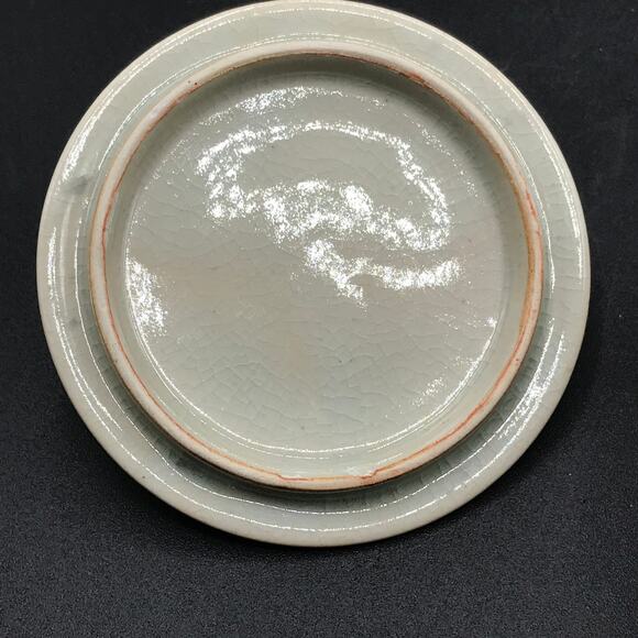 Vintage Kutani Japan Porcelain Tea Cup with Lid Detail Moriage Enamel Kaku Seal - Picture 5 of 9